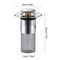 PopUp Bathroom Sink Drain Strainer With Removable Stainless Steel Hair Catcher And Drain Stopper 8