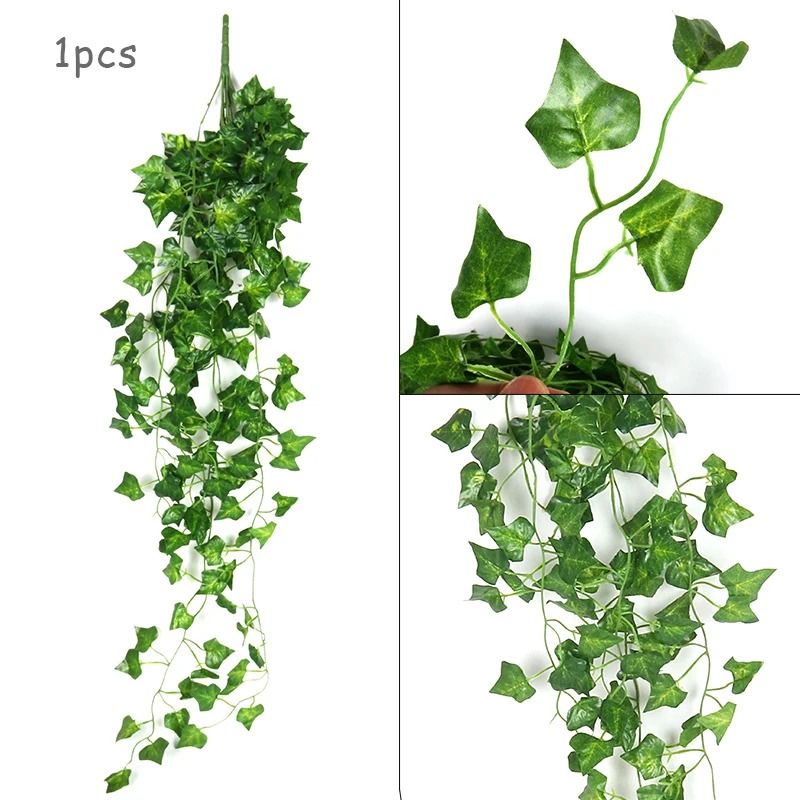 Artificial Hanging Ivy Creeper Realistic Green Leaf Garland Hanging Vine For Home Wedding Decor 3