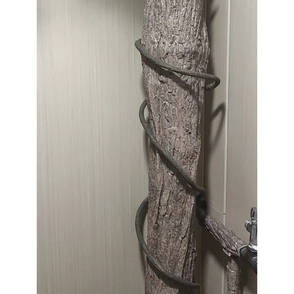 Realistic Simulated Tree Bark Flexible Artificial Silicone Bark Ornament For Column Pipe Landscap 4