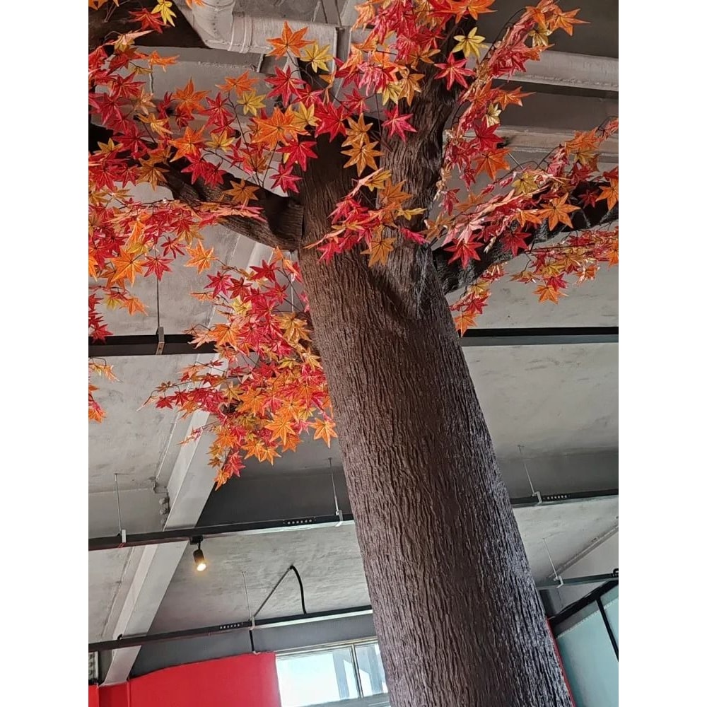 Realistic Simulated Tree Bark Flexible Artificial Silicone Bark Ornament For Column Pipe Landscap 5