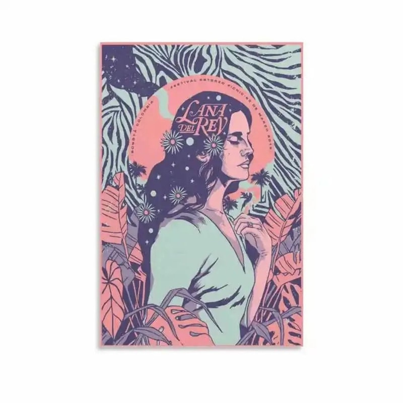 Lana Del Rey Aesthetic Canvas Poster Lizzy Grant Inspired Music Album Wall Art Retro Room Decor 16