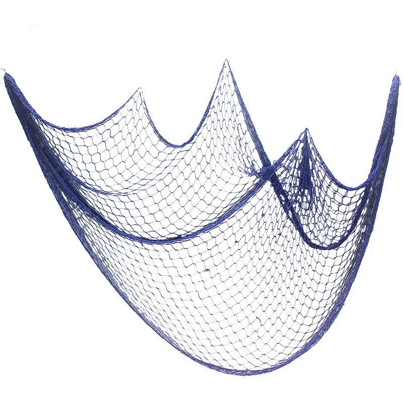 Nautical Fishing Net Wall Hanging Mediterranean Marine Ornament For Home Studio Party Decor 5