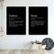 Minimalist Success Definition Canvas Inspirational Black Wall Art For Office Home Studio Decor 4