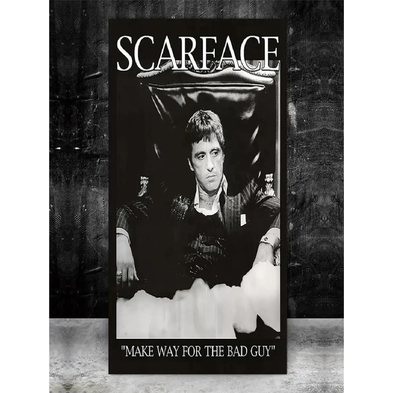 Al Pacino Scarface Gangster Poster Iconic Movie Art Canvas Painting Wall Picture For Living Room 1