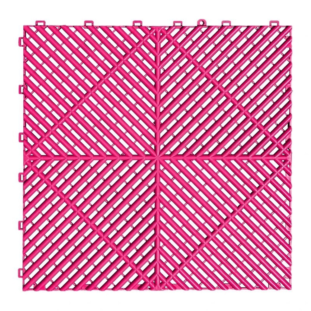 Professional Interlocking Garage Floor Tiles Vented HeavyDuty Outdoor Portable Event Flooring 16
