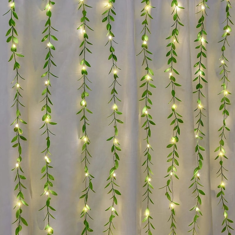 3Piece Artificial Ivy Willow Garland Set 10M Fake Vines With String Lights For Magical Wall Wedd 4