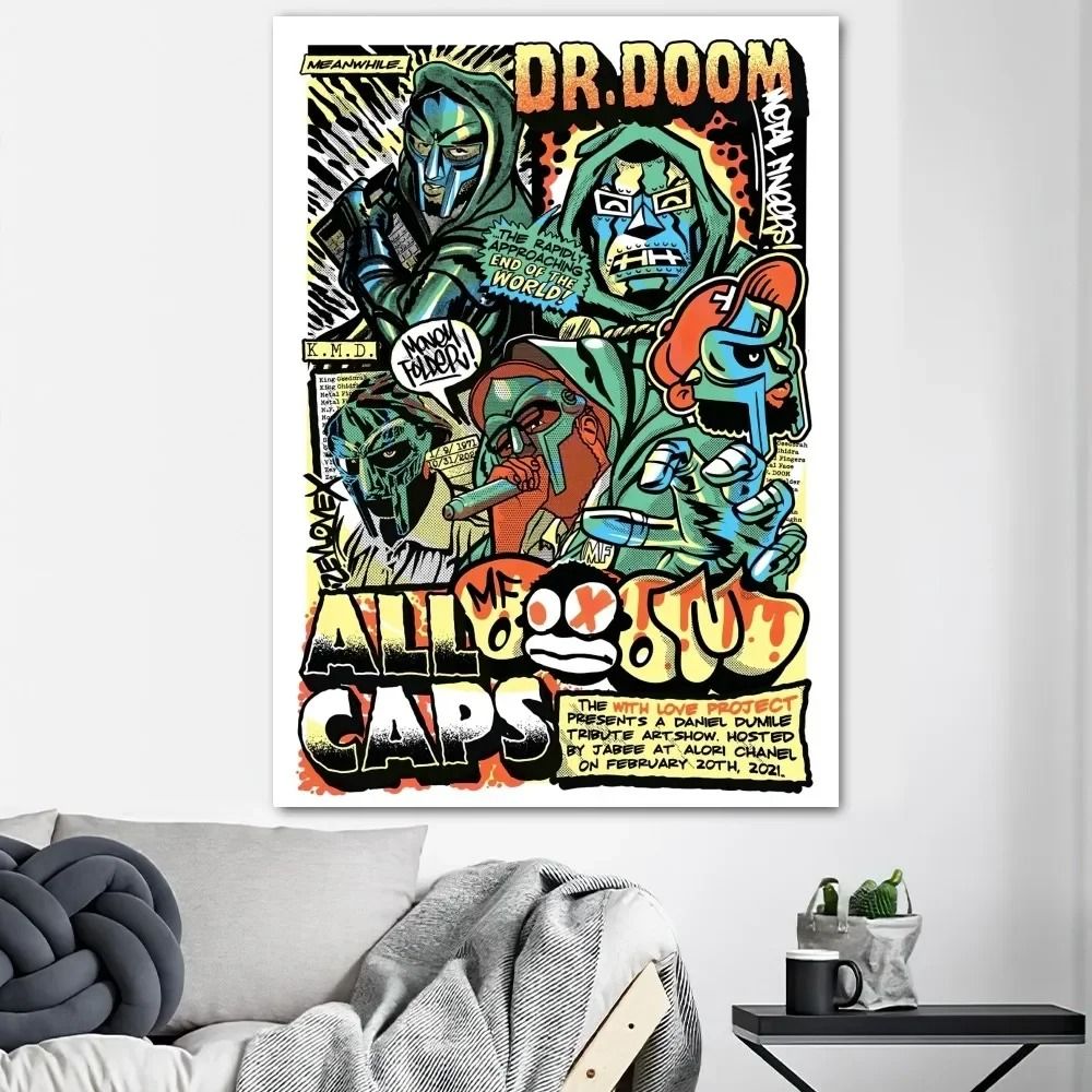 MF DOOM Madvillainy HD Canvas Poster Iconic HipHop Album Art For Living Room Room Office Decor 7
