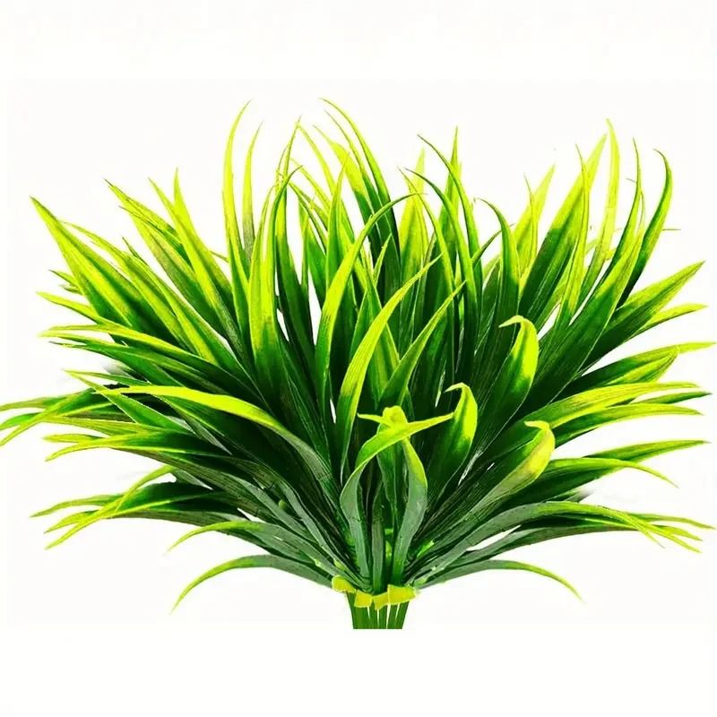 UVResistant Artificial Outdoor Plants Tall Grass Tropical Flowers Shrubs For YearRound Garden In 13
