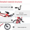 Miniature Bicycle Model Metal Alloy Body Exquisite Detailing For Creative Display Garden Accesso 6