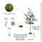 Artificial Olive Tree Branch Modern Minimalist Mediterranean Fake Plant For Living Room Balcony S 11