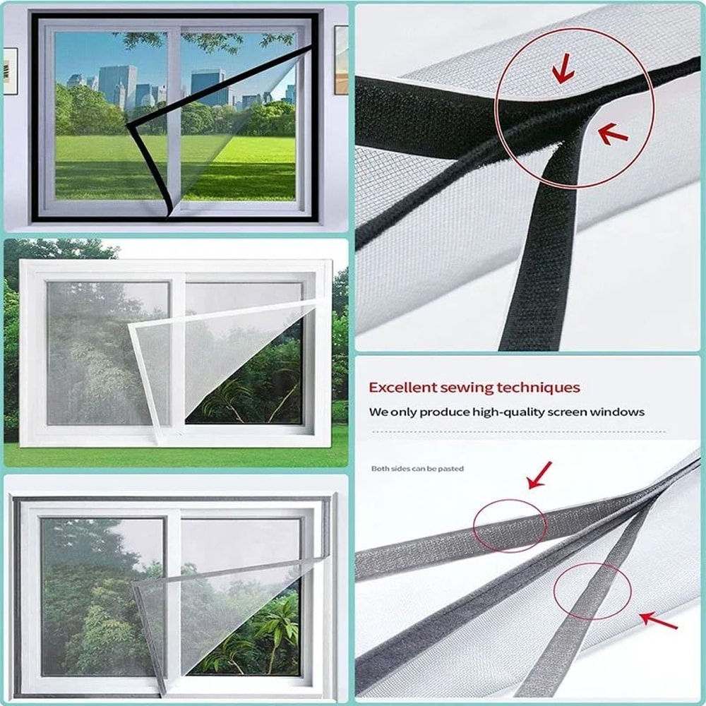 Summer DIY Window Screen Mesh Simple SelfAdhesive Mosquito Net With 2cm Tape For Home Office Prot