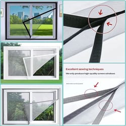 summer diy window screen mesh – simple self-adhesive mosquito net with 2cm tape for home & office protection