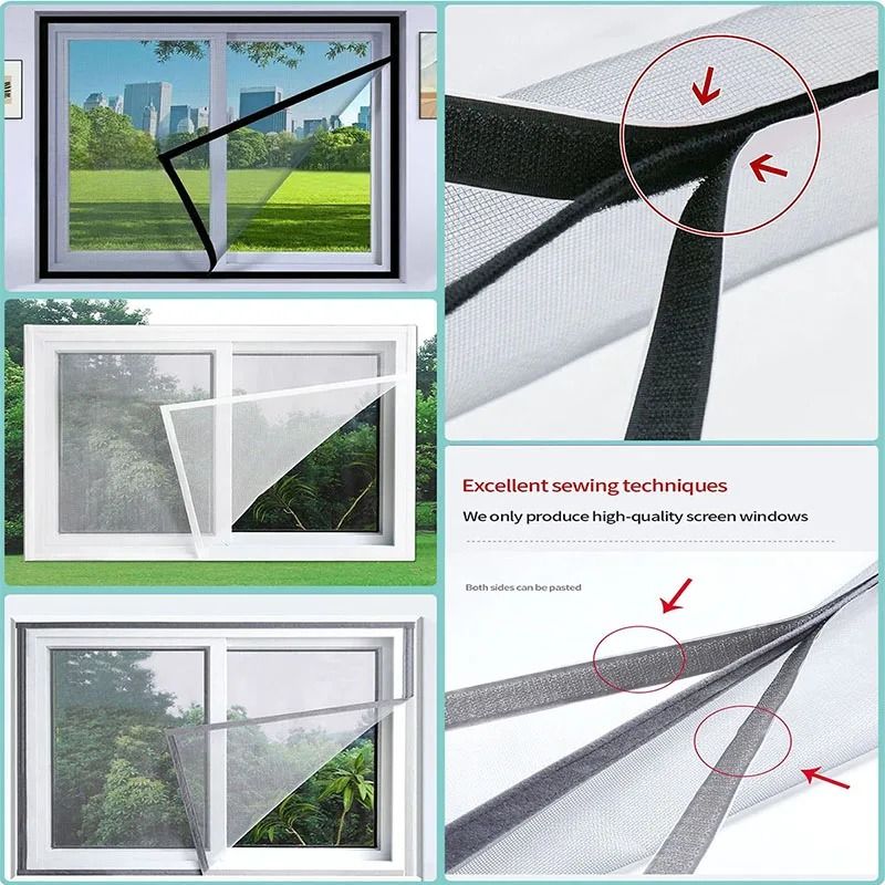Summer DIY Window Screen Mesh Simple SelfAdhesive Mosquito Net With 2cm Tape For Home Office Prot