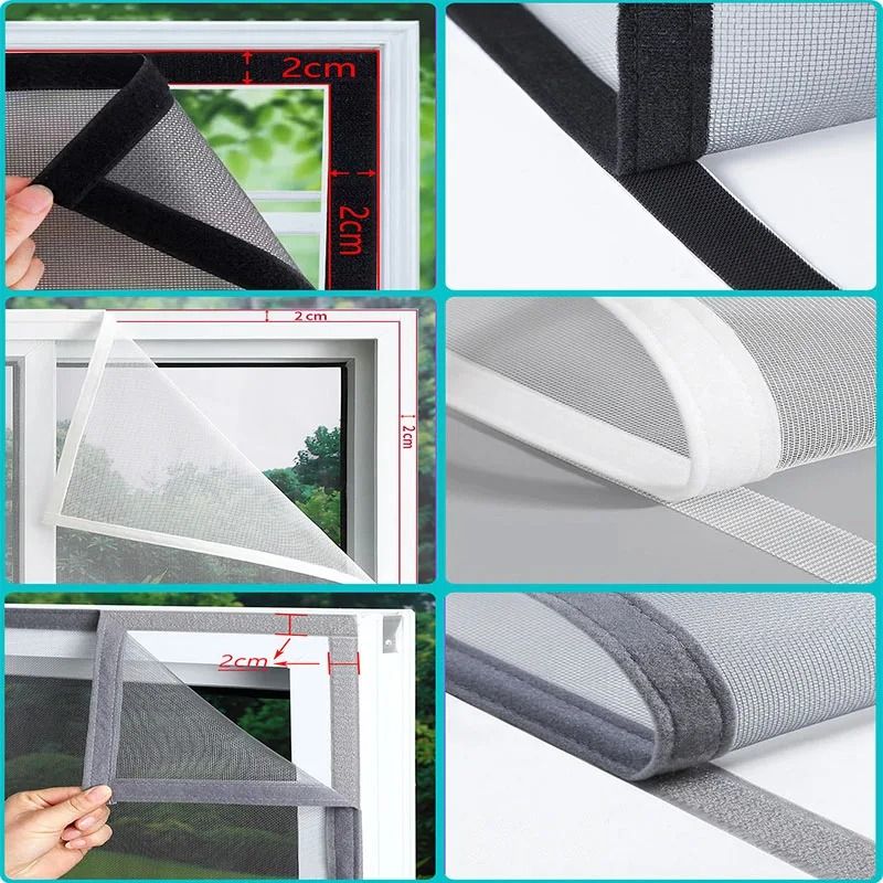 Summer DIY Window Screen Mesh Simple SelfAdhesive Mosquito Net With 2cm Tape For Home Office Prot