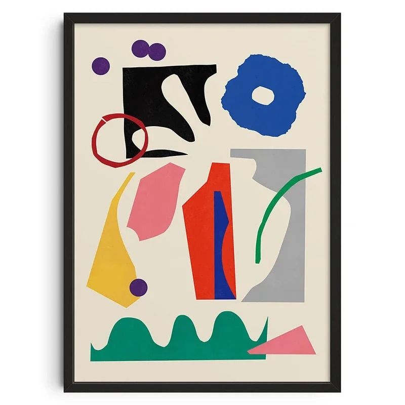 MidCentury Abstract Vintage Japanese Illustration Canvas Prints Minimalist Bedroom Wall Art Soph 15