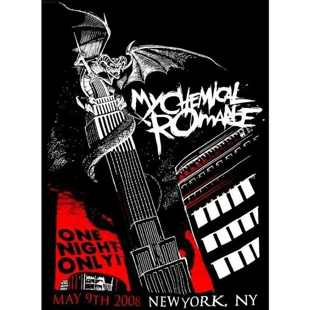 My Chemical Romance Band Posters MCR Singer Canvas Painting Alternative Rock Music Wall Art Print 12