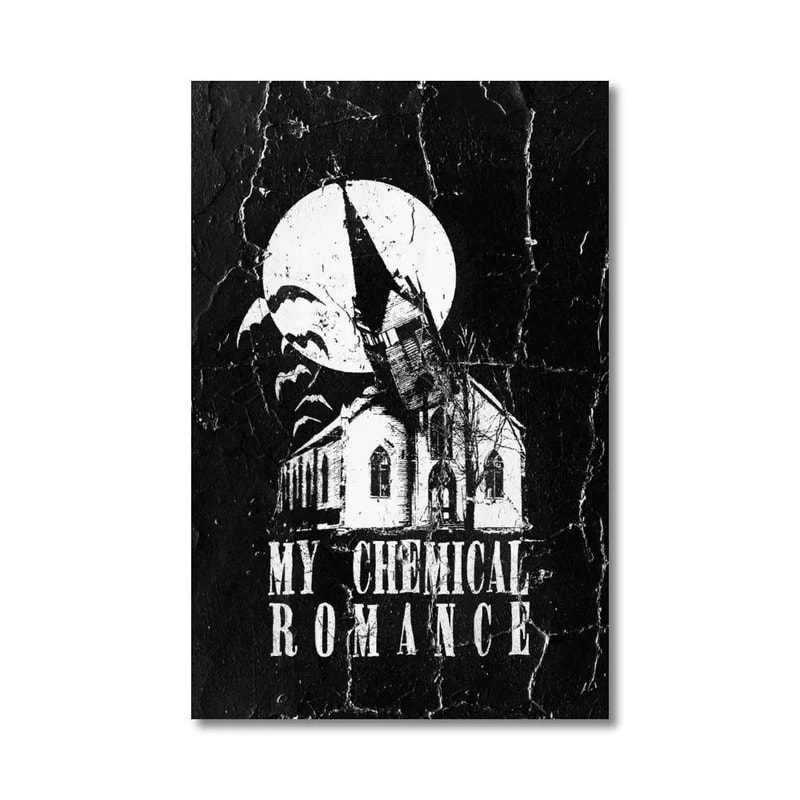 My Chemical Romance Band Posters MCR Singer Canvas Painting Alternative Rock Music Wall Art Print 5