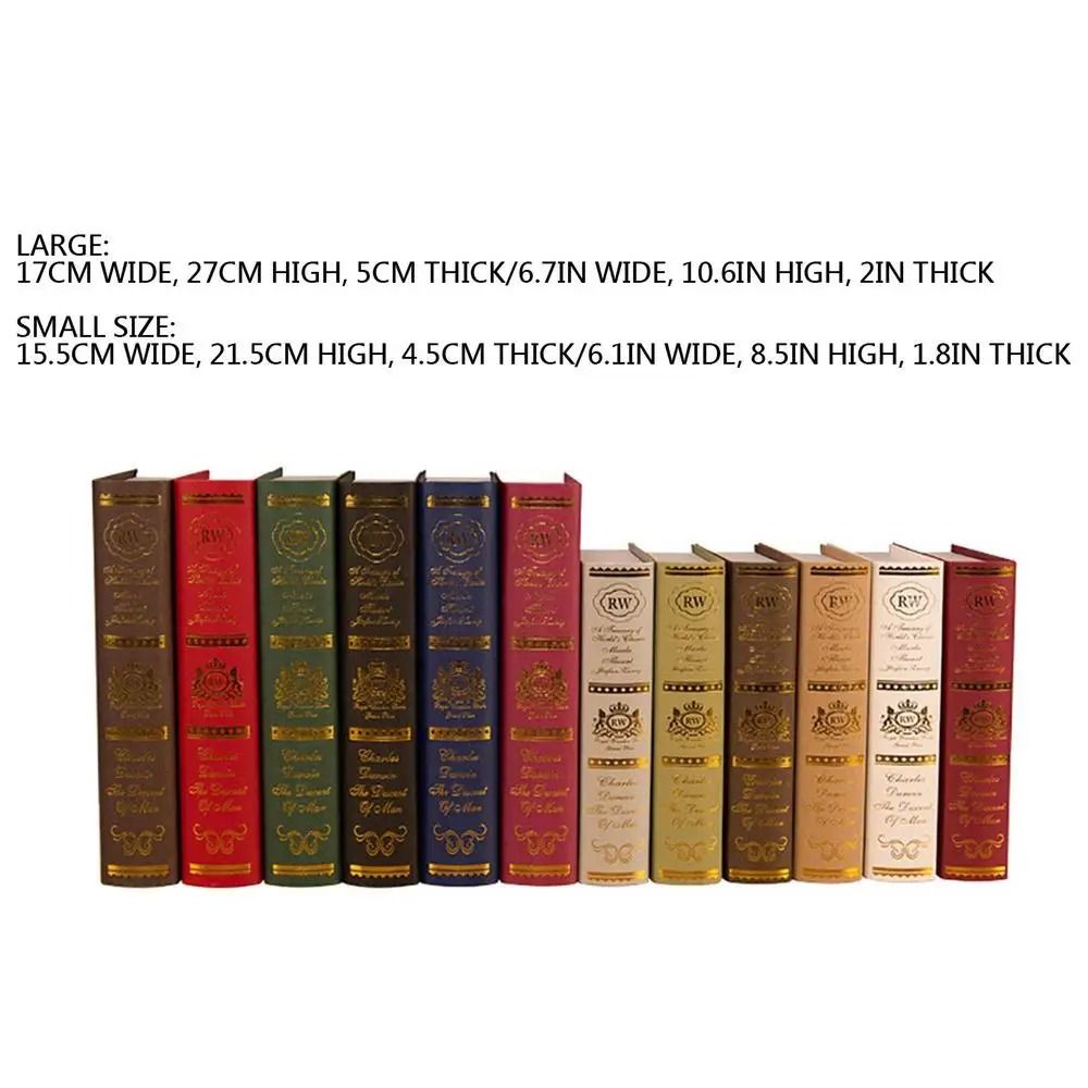 European Retro Simulation Book Models Elegant Photography Props Decorative Fake Books For Office 6