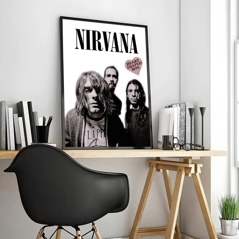 Nirvana Rock Band Canvas Poster CreaseFree Waterproof Painting Calligraphy For AllSpace Wall Deco 9