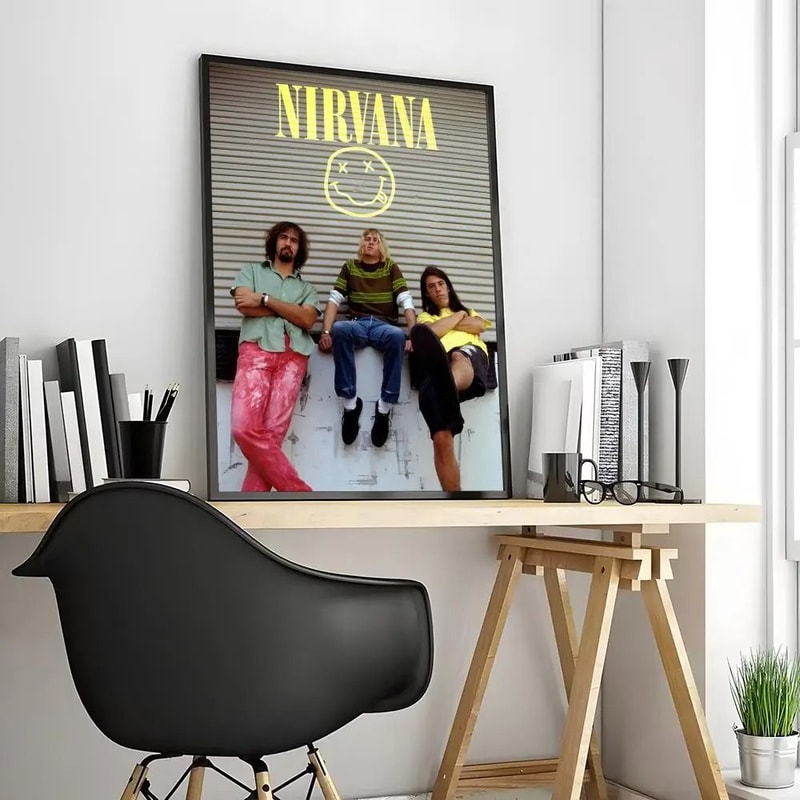Nirvana Rock Band Canvas Poster CreaseFree Waterproof Painting Calligraphy For AllSpace Wall Deco 10