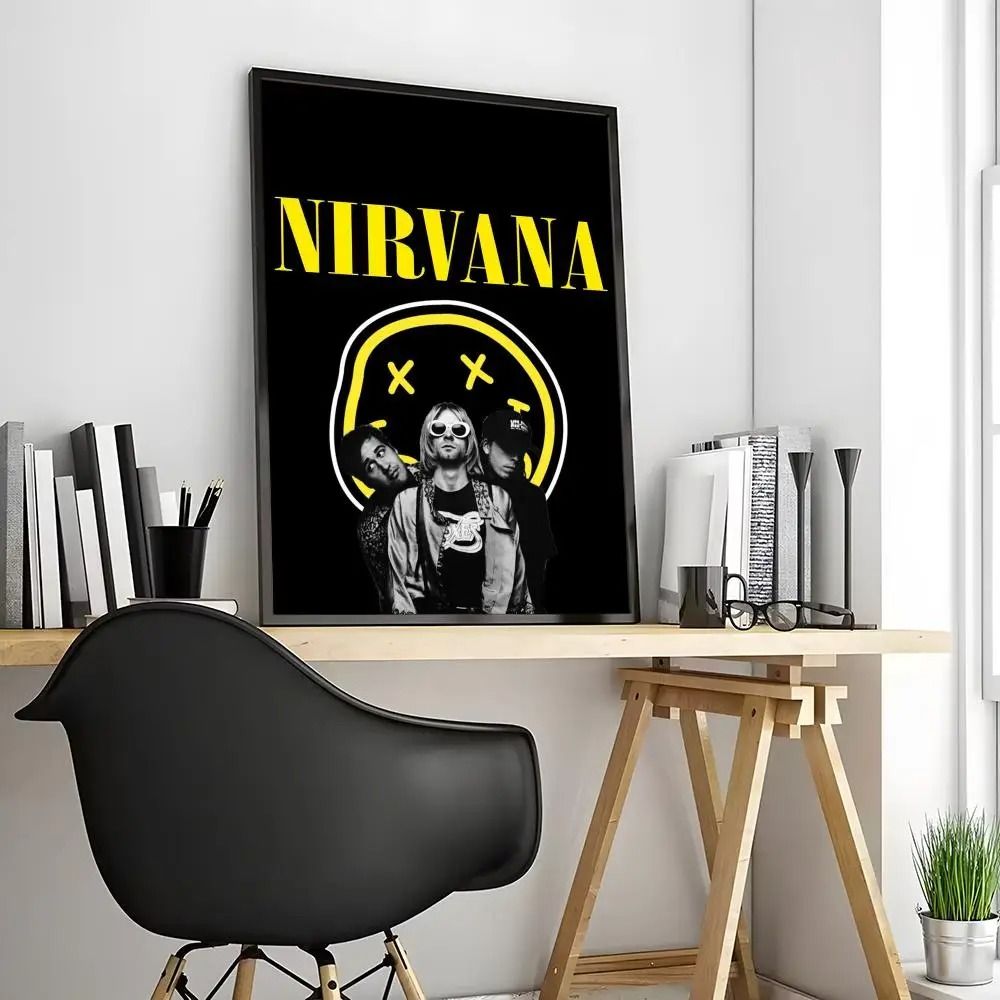 Nirvana Rock Band Canvas Poster CreaseFree Waterproof Painting Calligraphy For AllSpace Wall Deco 14