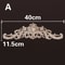 Natural Wood Appliques Decorative Onlays Handcrafted Long Flower Woodcarving For Furniture Walls 9