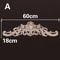 Natural Wood Appliques Decorative Onlays Handcrafted Long Flower Woodcarving For Furniture Walls 13