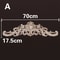 Natural Wood Appliques Decorative Onlays Handcrafted Long Flower Woodcarving For Furniture Walls 14