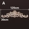 Natural Wood Appliques Decorative Onlays Handcrafted Long Flower Woodcarving For Furniture Walls 17