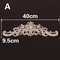 Natural Wood Appliques Decorative Onlays Handcrafted Long Flower Woodcarving For Furniture Walls 8