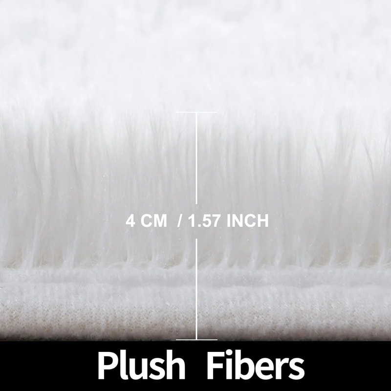 Soft Plush Circular Rug Fluffy Kids Bedroom Play Mat Nursery Floor Decor For Baby Room Home Styl 3