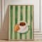 Retro Coffee Warm Stripes Poster Minimalist Food Beverage Kitchen Wall Art Restaurant Print For 7
