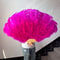 HighQuality Ostrich Feather Folding Fan Performance Carnival Dancer Fan With 13 Premium Bones 11