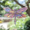 Acrylic Dragonfly Hanging Decor Colorful Insect Suncatcher Window Pendant For Bedroom Living Room 3