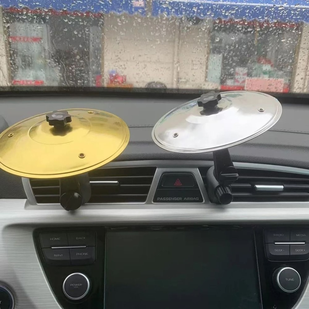 Universal Mini Drum Kit Car Vent Decoration Colliding Cymbal Design Rugged Automotive Interior Ac 1