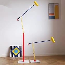 nordic colorful floor lamp – height adjustable simple art reading lamp for bedroom decor & living room corner