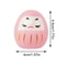 Japanese Ceramic Daruma Doll Miniature Lucky Charm Fortune Ornament For Home Decor Landscape Craft 5