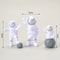4Piece Astronaut Figure Set Spaceman Sculpture Educational Toy For Desktop Home Decoration Space 14