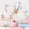 Whimsical Hot Air Balloon Animals Wall Decal Enchanting Nursery Playroom Decor 1