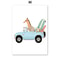 Funny Safari Animals Canvas Art Whimsical Nursery Nordic Kids Bedroom Decor 12