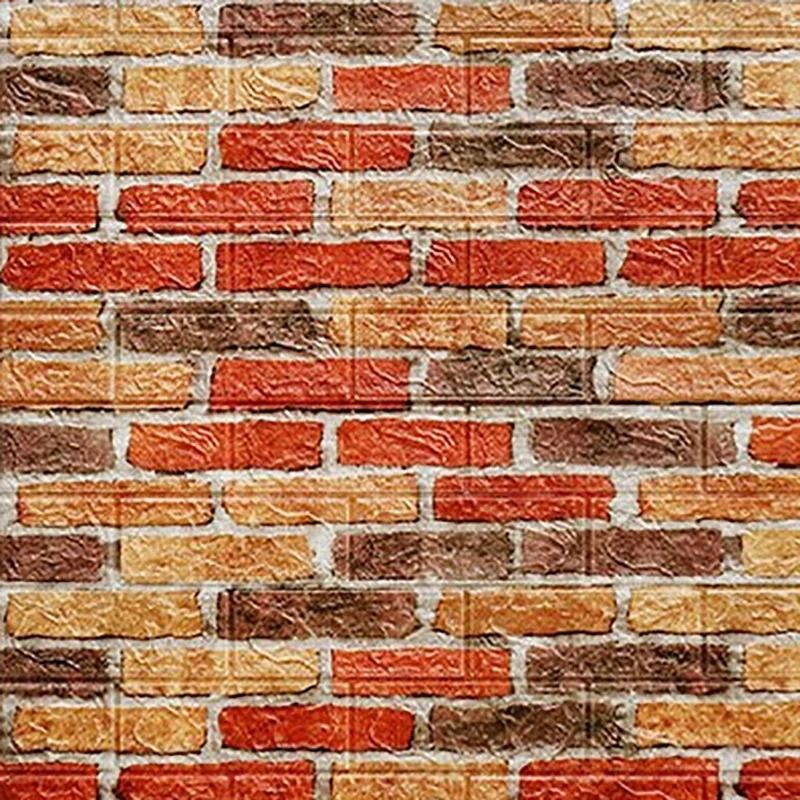 3D Realistic Imitation Brick Wall Panels Waterproof SelfAdhesive DIY Wallpaper For Living Room Be 10