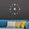 2D Frameless DIY Mirror Wall Clock Modern Quartz Wall Sticker Decor For Living Room Office 2