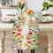 Spring Sunflower Daisy Linen Table Runner Colorful Floral Decor For Wedding Parties Summer Farmh 6