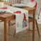 Christmas Gnome Snowflake Linen Table Runner Festive Love Heart Decor For Holiday Parties Dining 1