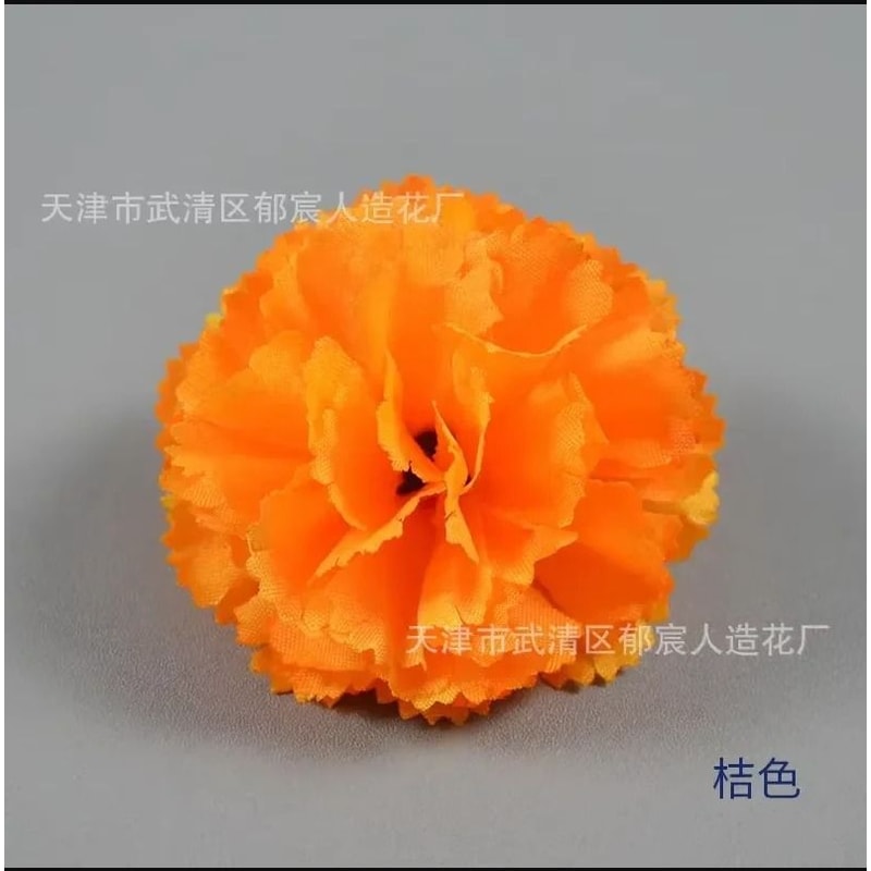 30Piece Artificial Marigold Flower Heads Vibrant Mexican Dia De Los Muertos Diwali Home DIY Decor 19