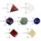 7Piece Platonic Solid Sacred Geometry Set Natural Crystal Healing Stones For Reiki Chakra Home De 5