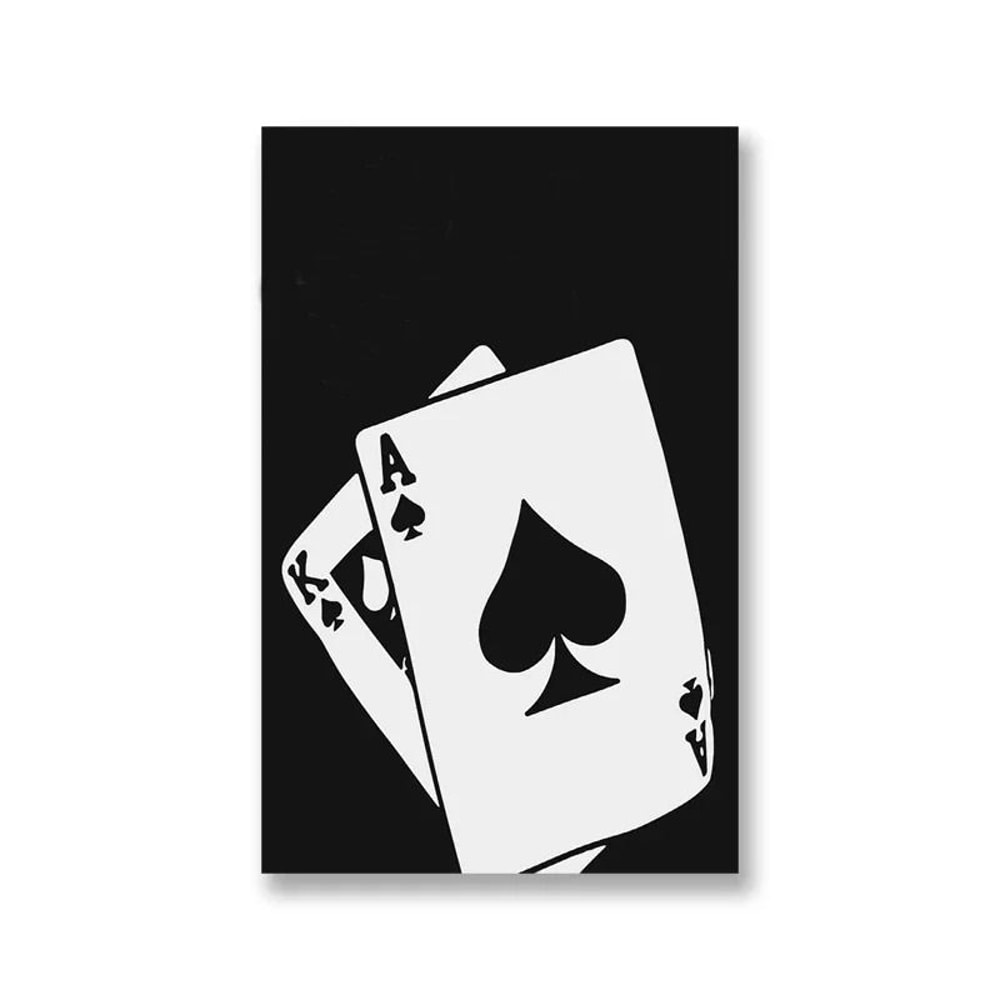 Black White No 8 Ball Art Poster Billiards Club Theme Canvas Wall Decor For Living Room Corridor 6