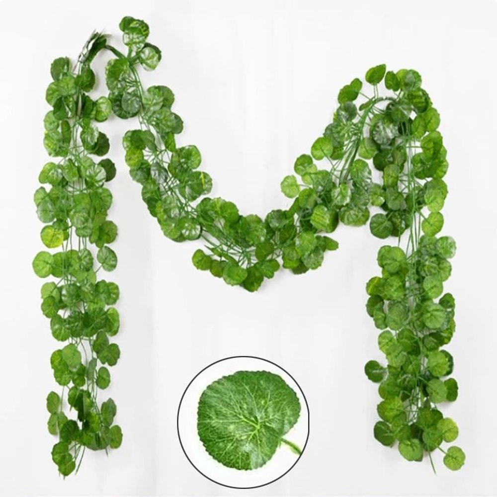 Artificial Green Ivy Vine Garland 10String Hanging Creeper Rattan For Garden Wedding Home Decor 7