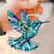 Acrylic Colorful Hummingbird Hanging Pendant Kawaii Room Decor Window Ornament Car Keychain 9