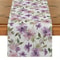 Watercolor Floral Green Plant Linen Table Runner Seasonal Kitchen Dining Decor Reusable Wedding P 3